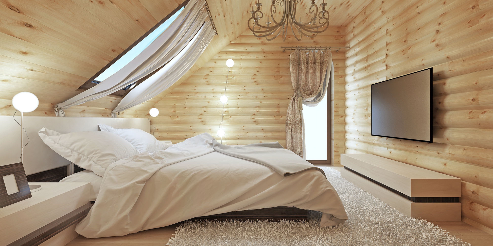 Sun Beam Lodge master bedroom