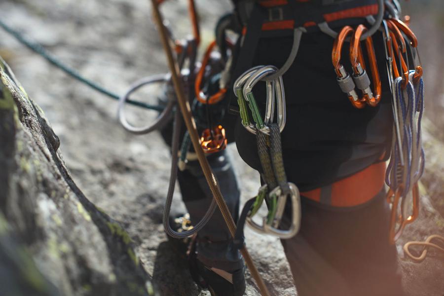 Climbing gear is available for hire